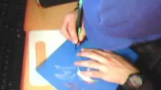 Cutting my new Stencil