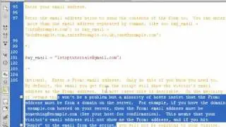 Free PHP Contact Formmail Script Tutorial