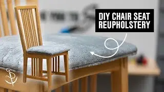 How to Reupholster a Chair Seat With Piping