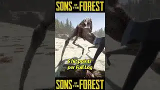 Sons of the Forest Weapons Test - LOGS! 
