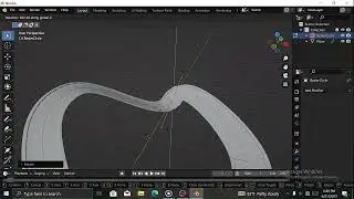 Simple procedural curve path in blender #blendertutorialforbeginners