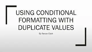 How to Use Conditional Formatting to Identify Duplicate Values