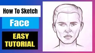 How to draw a Face easy step by step Face drawing boy tutorial for beginners | Drawing Faces Easily