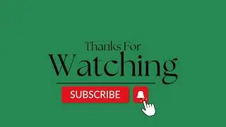 Thanks for Watching || Green Screen || Ending Video || 2023