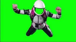 ma key template for video editing slow motion shot of young man parachutist in full gear white helme