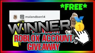 Roblox premium account giveaway winner!