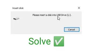 how to fix please insert disk into USB Drive Flashdisk | Insert disk