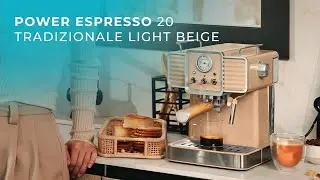 Espresso maker Power Espresso 20 Traditional Light Beige with 20 bars and thermoblock
