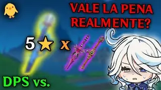 FURINA - Arma 5⭐vs Deseo Ponzoñoso: VALE LA PENA?! / Genshin! / 🐤!