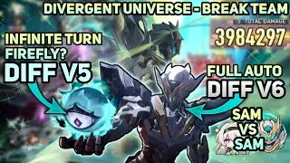 Firefly Break Team Completely Destroys Divergent Universe Difficulty V5 - V6 | Honkai: Star Rail