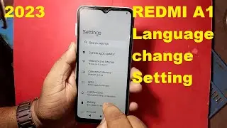 Redmi A1 (2023) Language Change Kaise Karen ! Default By English Language  !
