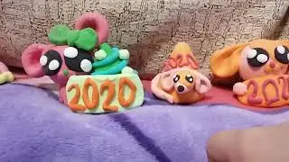 Мышки из легкого пластилина 2020