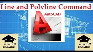 Auto CAD Basics - How to draw a line and poly line in Auto CAD   #02 Tutorial