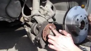 Ставим BREMBO тормозные диски на Ланос и колодки ATE.Put BREMBO brake discs on the car and pads ATE