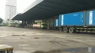Suasana Gudang ale ale lagi sepi PT.Tirta alam segar