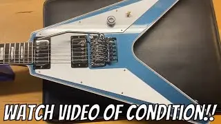 2023 Gibson Custom Shop Richie Faulkner Flying V Pelham Blue