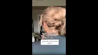 Here’s a messy bun updo for any hair type, but especially works for fine haired girlies!
