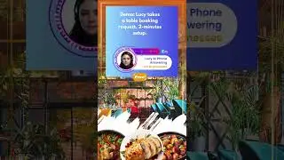 How Lucy AI Phone Answering Agent Handles Restaurant Table Bookings.
