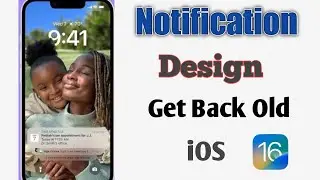 Notification Design Get Back Old,, How To Old Notifications View Back On iPhone iOS 16|||