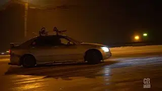 нелегальный уличный дрифт от DonVirusа по центру Омска!