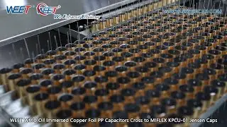 WEET Copper Foil Winding Process for Capacitors on Production Line Cross to Miflex KPCU Duelund
