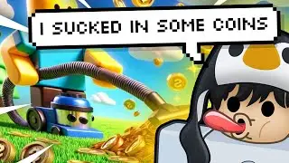 Noob Vs VACUUM Simulator 💨 | I sucked in some coins