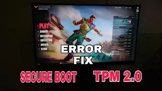 Vanguard require secure boot error FIX !! TPM 2.0 Valorant quick FIX !!
