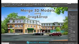 Merge 3D model to 3Ds Max using Drag&Drop