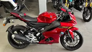 R15 V4 Red colour edition walk around ♥️ #automobile #yamaha
