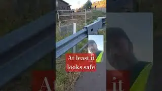 Arizona Guardrail installed with CURVE in rail