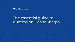 How to run an ACA quote with a HealthSherpa for Agents account