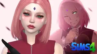 LOS SIMS 4:CREANDO A SIM SAKURA HARUNO (Naruto Shippuden) + DOWNLOAD
