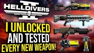 Helldivers 2 - I Unlocked and Tested EVERY New Weapon in the Cutting Edge Warbond