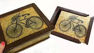 DIY Beautiful Cardboard Box | Paper Mache idea