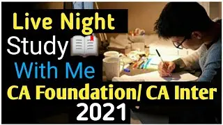 Chlo padhte h 📖|  Live Study With  CA Foundation / CA Inter Student