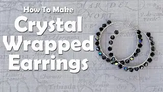 Delicate Crystal Wrapped Earrings
