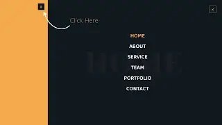 Full Screen Menu with Sliding Animation | Sliding Animation Full Screen Navbar | Sliding Menu