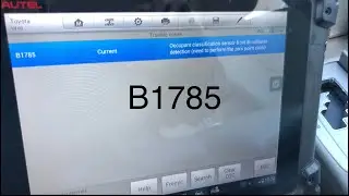 Seat Weight Sensor Zero Point Calibration On Toyota Camry | B1785