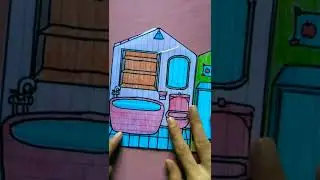 My First Quiet Book Paper Doll House Handmade 