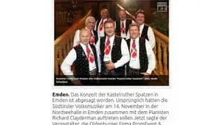 Konzerte der Kastelruther Spatzen abgesagt.