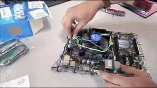 Installing Intel Pentium G4400 Processor, MSI H110M Pro-VH Motherboard And Kingston HyperXFury