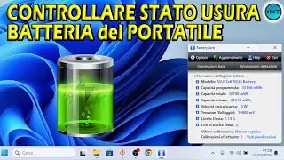 Controllare stato batteria del PC portatile su Windows