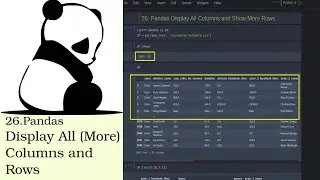 Pandas DISPLAY ALL ROWS, Values and Columns