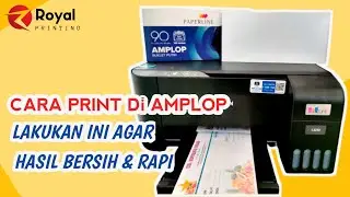 Cara print di amplop panjang hasil bersih dan rapi