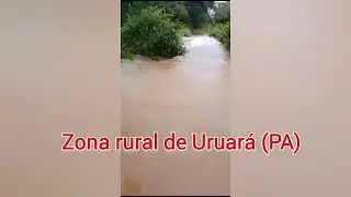 Rios invadem estrada vicinal em Uruará, Pará