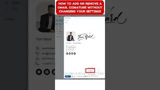 How to add or remove a Gmail signature without changing your settings 