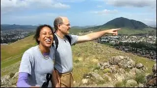 Mark and Rosie explore South Hills SLO, cattle herding wildflowers