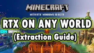 HOW TO USE NVIDIA RTX RESOURCE PACKS ON ANY MINECRAFT WORLD (Minecraft RTX Windows 10)