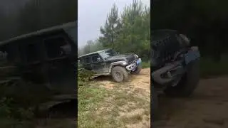 Off road in the rain with Jeep Wrangler JL