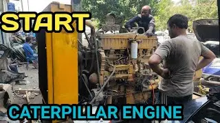 CATERPILLAR ENGINE START ! DIESEL ENGINE START 😍